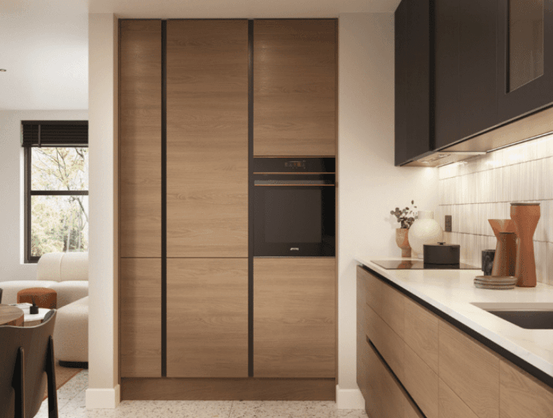 Handmade kitchen with solid timber worktops